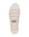 White flexible treaded outsole with grey Vionic logo in middle.