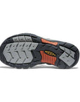 Durable rubber outsole of the Women's KEEN Newport H2 Sandal with multi-directional tread for traction on wet and dry terrain.