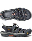Top and side view of KEEN Newport H2 Fisherman Sandal for women, designed for comfort, odor control, and rugged outdoor performance.