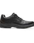 Profile view of the Midland Lace-Up in black.