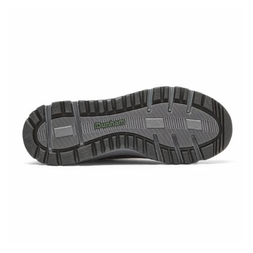 Bottom view of Men's Dunham Glastonbury Ubal II Sneaker showing durable, slip-resistant tread for enhanced traction on various surfaces.
