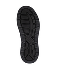 Black rubber treaded outsole with Rieker logo in middle.