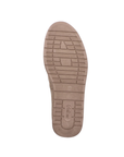 Tan light treaded outsole with Rieker logo on heel.
