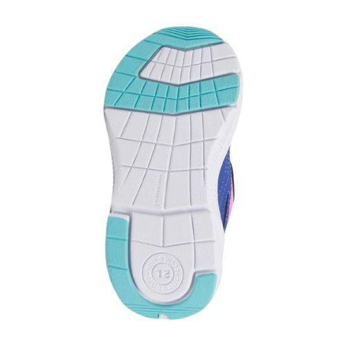 White and blue checkered outsole