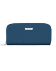 RFID Blocking Single Zip Clutch Wallet
