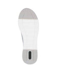 Outsole view of light grey Women's Remonte R6712 Slip-On Sneaker with cushioned sole and non-slip rubber tread.