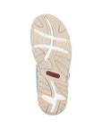 Outsole of Women's Rieker 68866 Backstrap Sandal featuring a flexible, non-slip tread design for enhanced walking stability.