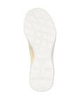 Outsole view of Women's Rieker M5066 Slip-On Sneaker showing the textured white sole for enhanced grip and flexibility.