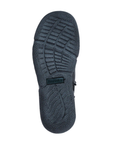 Light treaded outsole of a Josef Seibel ankle boot with logo stamped in middle.