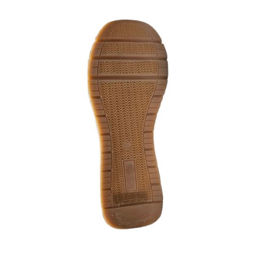 Outsole view of beige Women's Romiks Naomi 02 Ballet Flat featuring textured rubber sole for grip and flexibility in everyday wear.