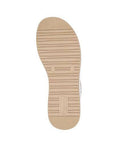 Outsole view of beige Remonte D1J55 women's backstrap sandal showing textured grip and flexible sole for enhanced traction.