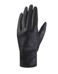 Women's Auclair Macy Sheepskin Leather Gloves in black, featuring a sleek design with Thinsulate insulation for winter warmth and comfort.