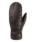 Women's Auclair Salma Fingermitts in black deer leather with fleece lining, designed for warmth and comfort in winter wear.