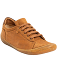 Brown nylon sneaker with brown accents, brown laces and brown textured outsole.