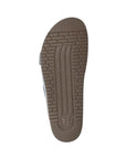 Outsole view of Women's Mephisto Hester Footbed Sandal showing durable tread pattern for grip and stability in casual wear.