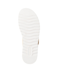 White wave patterned lugged outsole with Remonte logo on heel.