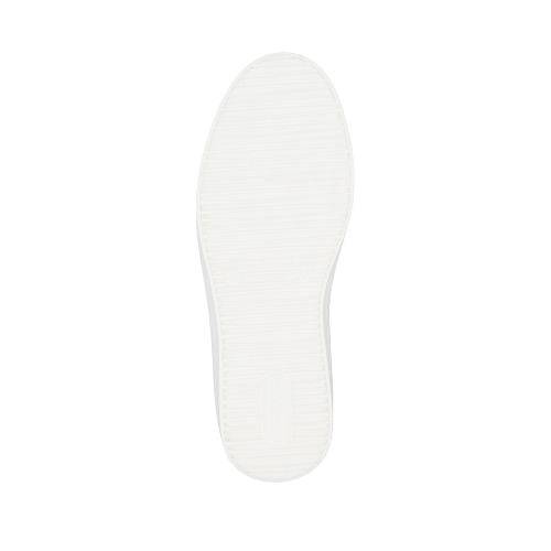 Outsole view of the women's Remonte D1C06 white platform sneaker showing the textured sole for grip and stability.