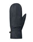 An Auclair navy leather fingermitt with gathered cuff.