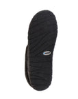 Black rubber outsole, textured for grip.