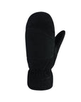 An Auclair black suede leather mitten with stitched detailing.