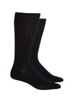 Pair of black cotton crew socks