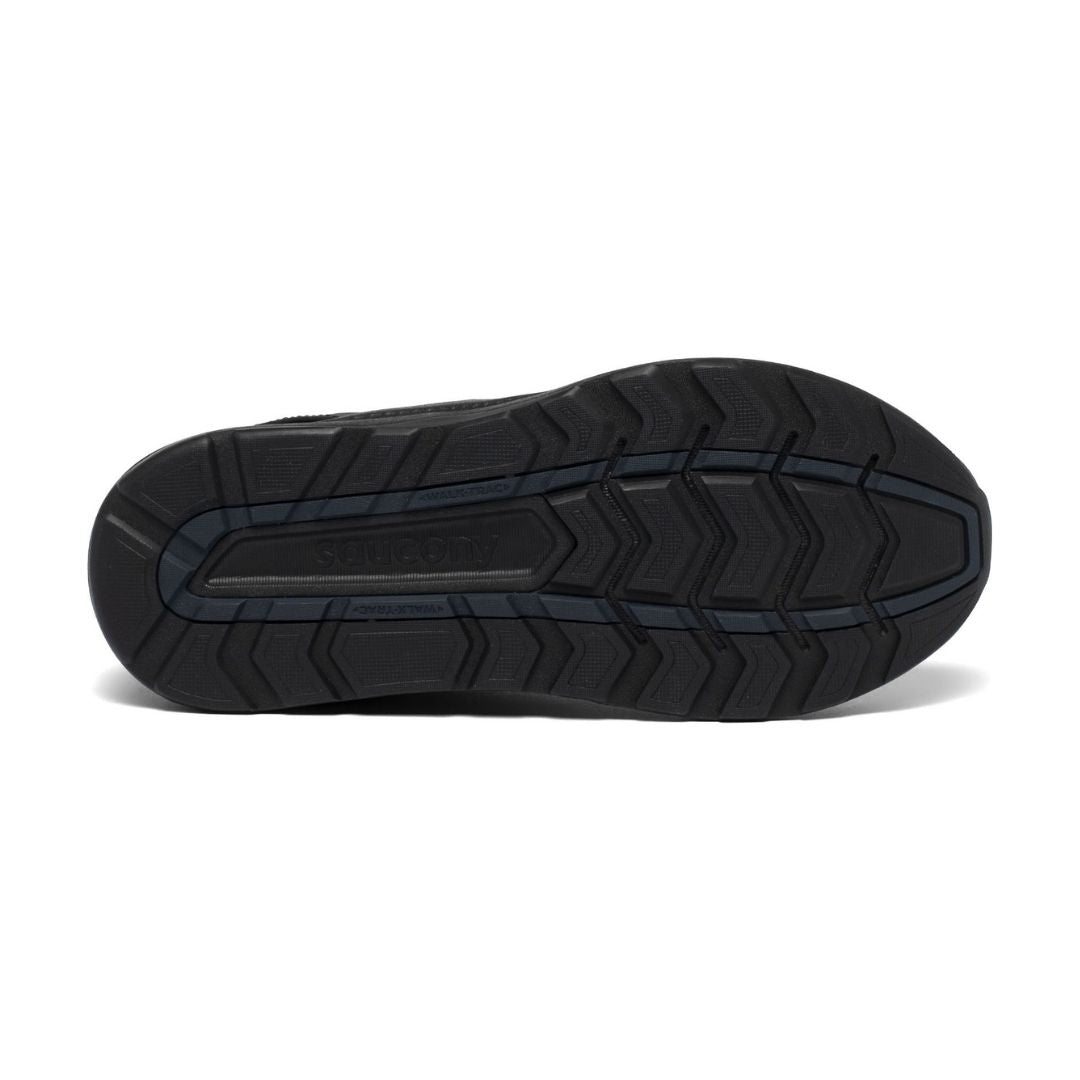 Black outsole of the Saucony Echelon 3 Walker sneaker