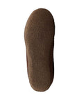 Bottom view of Men's Sorel Manawan II Slipper featuring textured rubber outsole for grip and durability on indoor surfaces.
