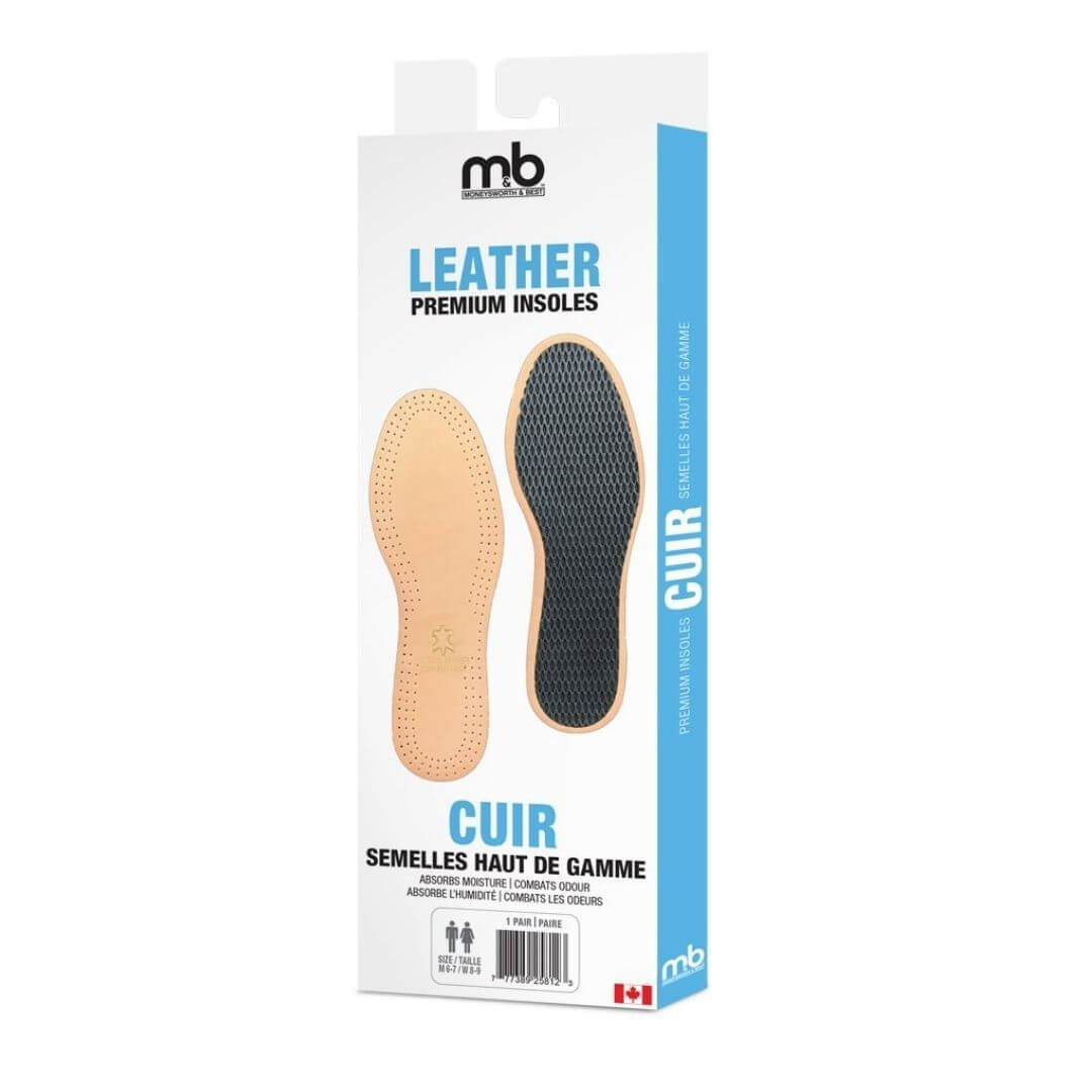 Box of leather premium insoles.