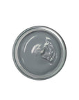 Grey shoe cream polish in clear jar