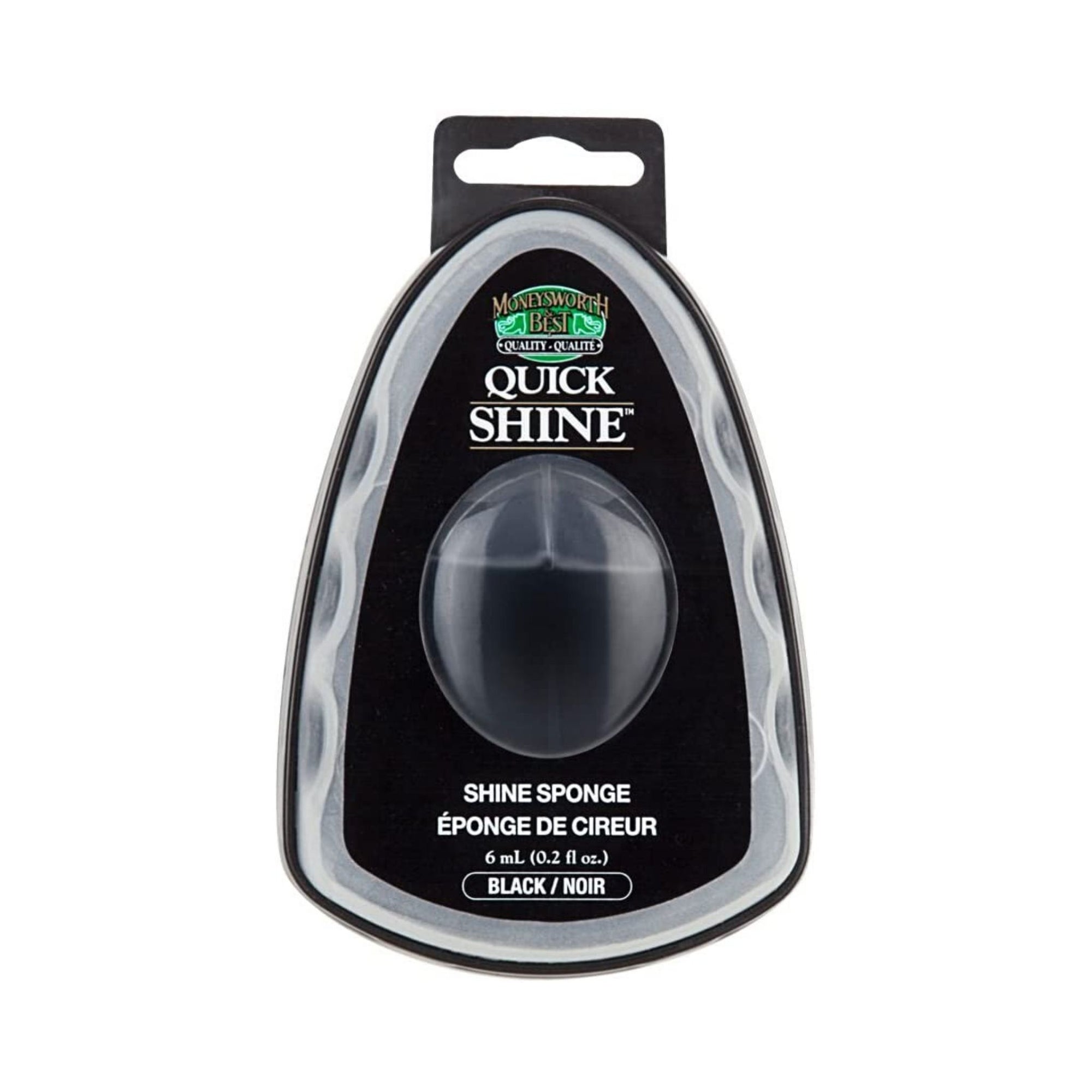 Black  supreme shine brush in rounded triangle container