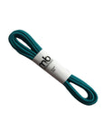 Teal Beeswax Coated Round Shoe Lace, 32-inch durable and colorful lace ideal for secure tying and stylish shoe enhancement.
