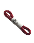 Red Beeswax Coated Round Shoe Lace, 32-inch durable cotton lace ideal for long-lasting, secure shoe tying with vibrant color.