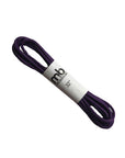 Purple Beeswax Coated Round Shoe Lace, 32-inch colorful and durable lace designed to enhance shoe style and stay tied longer.