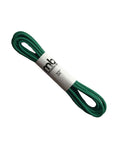 Green Beeswax Coated Round Shoe Lace, 32-inch sturdy cotton lace offering long-lasting hold and vibrant color for footwear.