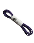 Dark Purple Beeswax Coated Round Shoe Lace, 32-inch rich-colored lace offering durability and long-lasting hold for footwear.