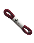 Burgundy Beeswax Coated Round Shoe Lace, 32-inch deep red lace offering long-lasting hold and stylish color for footwear.