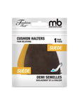 Retail packaging of Suede Cushion Halter Foot Pads by Fashion Feet, featuring suede material for cushioning and anti-slip support.