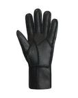 An Auclair black leather glove palm with stitched detailing.