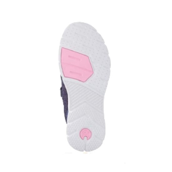 White and pink outsole of Stride Rite&#39;s Evelyn sneaker