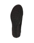 Bottom view of black Bernie Mev Catwalk Ballet Flat outsole with textured grip for traction and flexible movement.