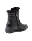 Back view of the Stevie boot. Black faux fur lining is visible.