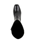 Top view of Blondo Josephine boot with square toe and inside zipper.