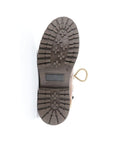 Brown lugged outsole of the Axel boot in cognac.
