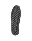 Diamond Patterned black rubber outsole with Rieker logo stamped on heel.
