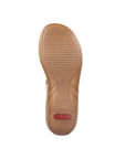 Lightly treaded outsole with red Rieker logo on heel.