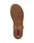 Outsole of Rieker 659C7 women's sandal showing durable, non-slip rubber sole with textured grip for traction.