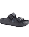 Black Chatham EVA Sandal - Viking Comfort with dual black buckle straps, designed for lightweight, shock-absorbing wear.