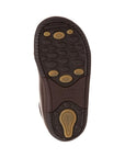 Outsole of Kids Stride Rite Elliot Bootie featuring sensory response technology for traction and stability in toddler walking shoes.