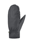 Women's Auclair Kiva Moccasin Fingermitts in dark grey sheepskin leather with microfleece lining and 50g insulation for winter warmth.