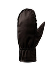 Women's Auclair Kiva Moccasin Fingermitts in chocolate brown sheepskin leather with insulated interior and elastic wrist cuff.